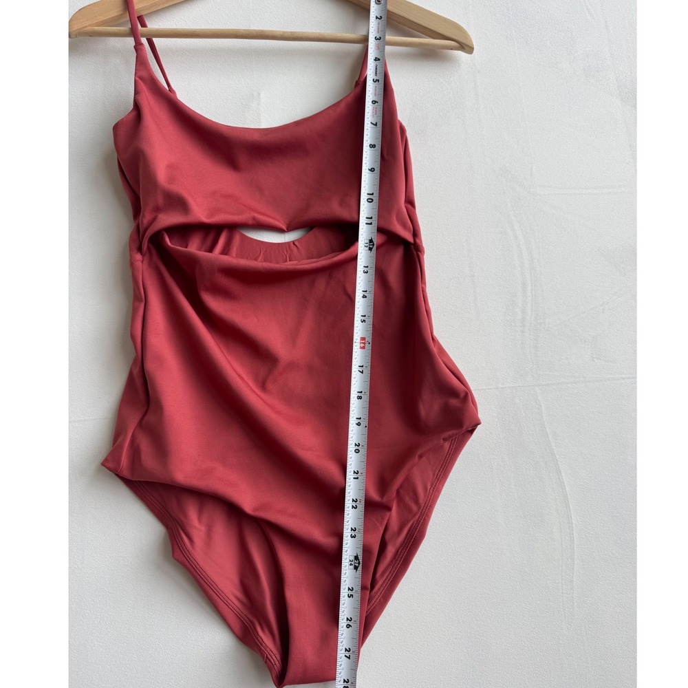 Left On Friday Women Peak Suit Camp Rose Pink Large Tall One Piece Swimsuit - Picture 9 of 9